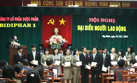 Bidiphar 1 tổ chức Hội Nghị Đại Biểu Người lao động.