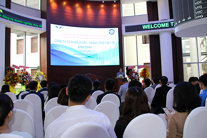 Bidiphar chính thức niêm yết cổ phiếu tại HOSE