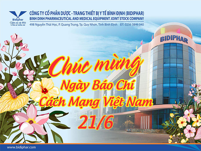 Bidiphar Chúc Mừng 95 Năm Ngày Báo Chí Cách Mạng Việt Nam