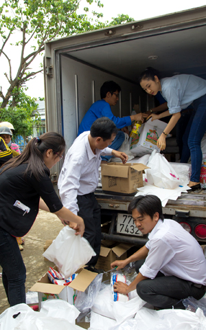 Bidiphar cứu trợ người dân vùng lũ