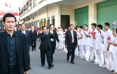 Bidiphar đón tiếp Thủ tướng Chính phủ nước Cộng hòa DCND Lào Thongsing Thammavong