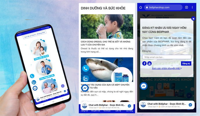 Bidiphar - Dược Bình Định ra mắt website thương mại điện tử