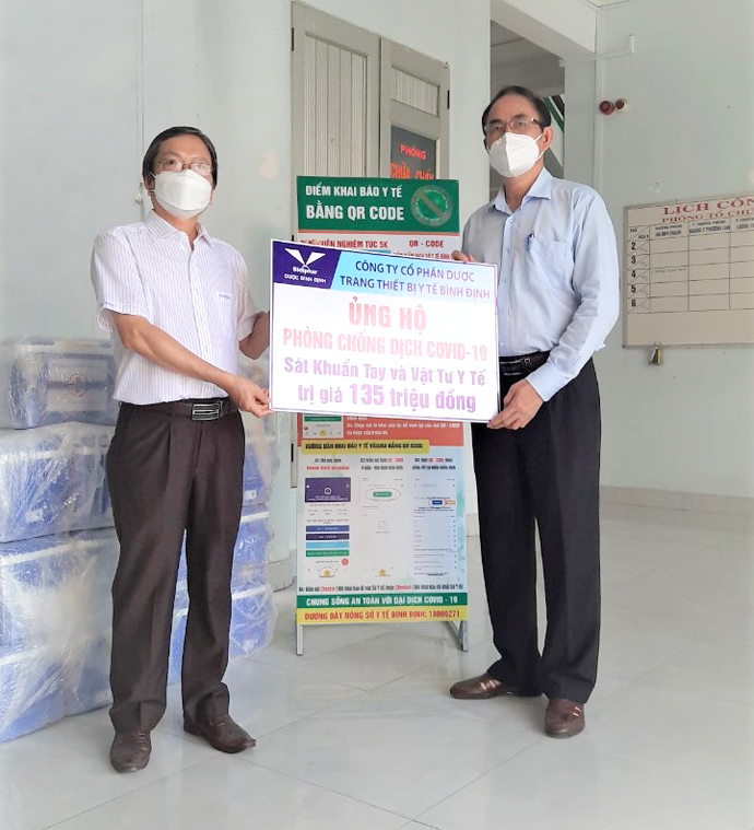 BIDIPHAR HỖ TRỢ HƠN 1 TỶ ĐỒNG TRONG CÔNG TÁC PHÒNG, CHỐNG DỊCH COVID-19