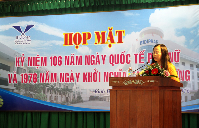 Bidiphar họp mặt chúc mừng ngày Quốc tế Phụ nữ ngày 8/3