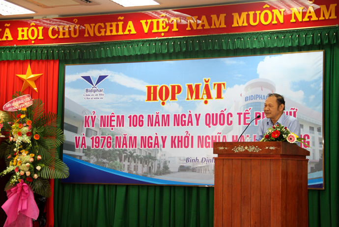 Bidiphar họp mặt chúc mừng ngày Quốc tế Phụ nữ ngày 8/3