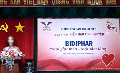 Bidiphar – Mỗi giọt máu một tấm lòng