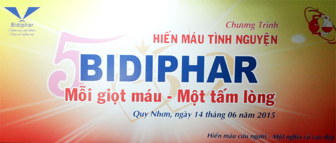 “Bidiphar Mỗi giọt máu Một tấm lòng” lần thứ V liên tiếp