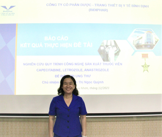 BIDIPHAR NGHIÊN CỨU THÀNH CÔNG THUỐC VIÊN ĐIỀU TRỊ UNG THƯ