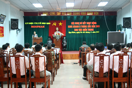 Bidiphar sơ kết hoạt động kinh doanh 6 tháng đầu năm và triển khai nhiệm vụ 6 tháng cuối năm 2011.