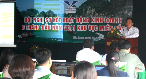 Bidiphar sơ kết hoạt động kinh doanh 6 tháng đầu năm và triển khai nhiệm vụ 6 tháng cuối năm 2011.