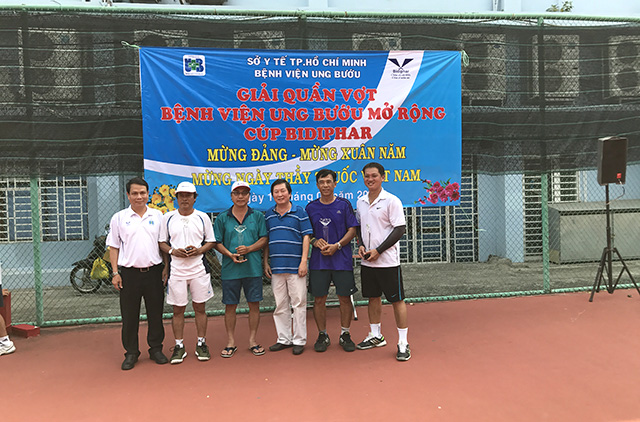 Bidiphar tham gia Giải quần vợt Bệnh viện Ung Bướu TP. Hồ Chí Minh mở rộng - cúp Bidiphar 2017