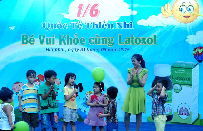 Bidiphar tổ chức chương trình “Bé vui khỏe cùng Latoxol” mừng ngày Quốc tế thiếu nhi 1/6