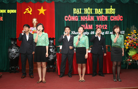Bidiphar tổ chức Đại Hội đại biểu công nhân viên chức lao động năm 2012