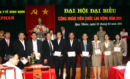 Bidiphar tổ chức đại hội đại biểu công nhân viên chức năm 2011.