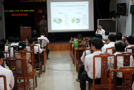 Bidiphar tổ chức hội nghị sơ kết hoạt động kinh doanh 6 tháng đầu năm và triển khai nhiệm vụ 6 tháng cuối năm 2012