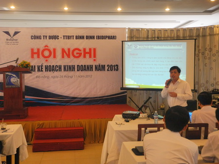 Bidiphar tổ chức Hội nghị triển khai kế hoạch kinh doanh năm 2013 tại Thành phố Đà Nẵng
