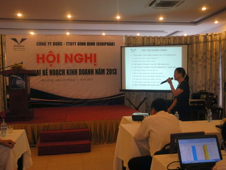 Bidiphar tổ chức Hội nghị triển khai kế hoạch kinh doanh năm 2013 tại Thành phố Đà Nẵng
