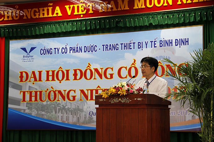 Bidiphar: Tổ chức thành công Đại hội đồng cổ đông thường niên năm 2017