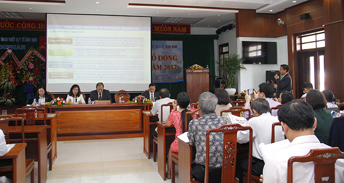 Bidiphar: Tổ chức thành công Đại hội đồng cổ đông thường niên năm 2017