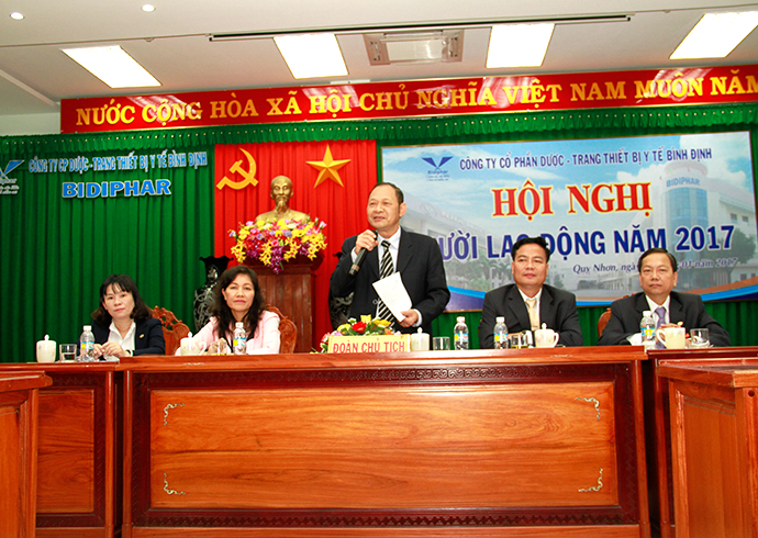 Bidiphar: Tổ chức thành công Hội nghị người lao động năm 2017