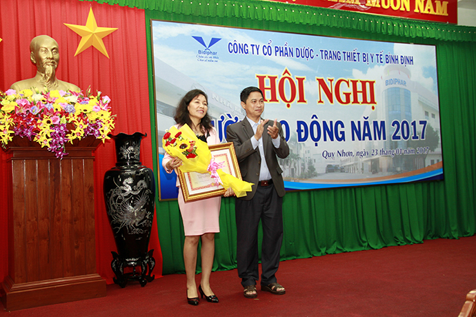 Bidiphar: Tổ chức thành công Hội nghị người lao động năm 2017