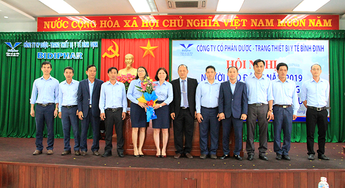 Bidiphar: Tổ chức thành công Hội nghị người lao động năm 2019 và Lễ ra mắt Tổ công nhân tự quản về an ninh trật tự