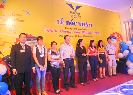 Bidiphar tổ chức thành công Lễ Bốc Thăm trúng thưởng chương trình Thịnh Vượng cùng Bidiphar năm 2012