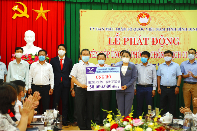 BIDIPHAR ỦNG HỘ QUỸ PHÒNG, CHỐNG DỊCH COVID - 19