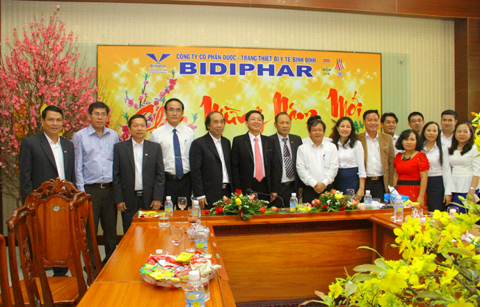 Chủ tịch UBND tỉnh thăm và chúc Tết tại Bidiphar nhân dịp đầu xuân Bính Thân 2016