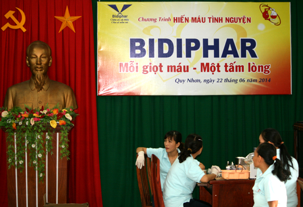 Chương trình hiến máu nhân đạo “Bidiphar - Mỗi giọt máu một tấm lòng”