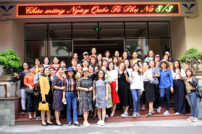 Công ty Bidiphar tổ chức chương trình tham quan nhân kỷ niệm ngày Quốc tế Phụ nữ mùng 8 tháng 3.