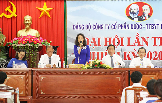 Công ty Bidiphar tổ chức thành công Đại hội Đảng bộ lần thứ VIII – nhiệm kỳ 2020-2025