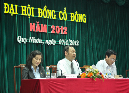 Công ty Cổ phần Dược phẩm Bidiphar 1 tổ chức Đại hội cổ đông thường niên năm 2012