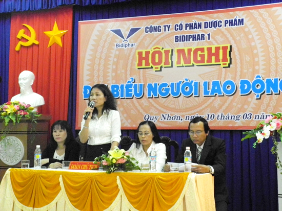 Công ty Cổ phần Dược phẩm Bidiphar1 tổ chức Hội nghị Đại biểu người lao động năm 2014