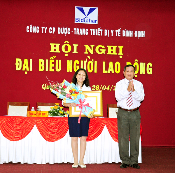 Công ty cổ phần Dược - Trang Thiết bị y tế Bình Định (Bidiphar) tổ chức Hội nghị Đại biểu người lao động năm 2014
