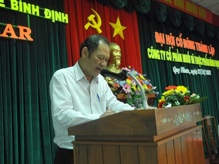 Đại hội cổ đông thành lập Công ty Cổ phần Muối và Thực phẩm Bình Định