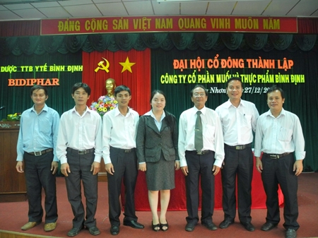 Đại hội cổ đông thành lập Công ty Cổ phần Muối và Thực phẩm Bình Định