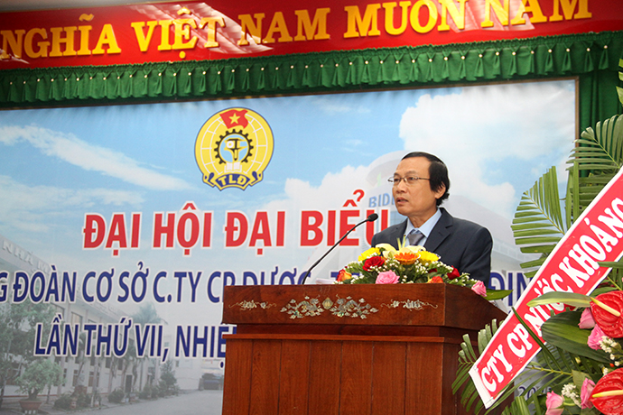 Đại hội đại biểu Công đoàn cơ sở công ty CP Dược – TTBYT Bình Định lần thứ VII, nhiệm kỳ 2017 – 2022.