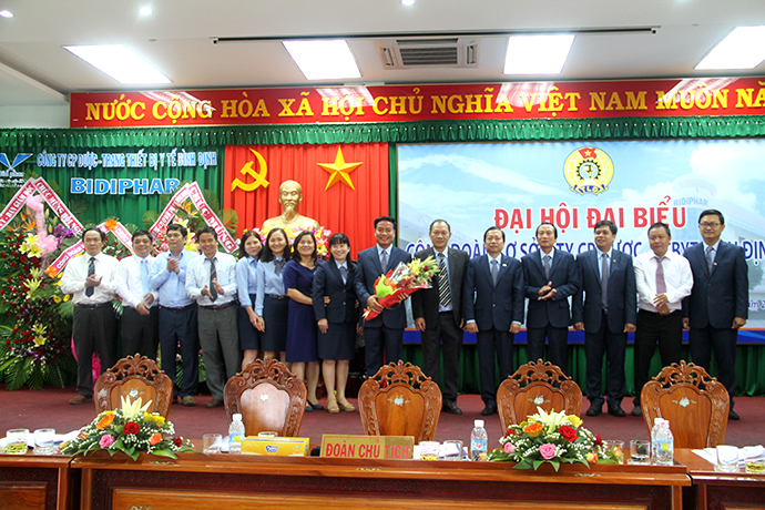 Đại hội đại biểu Công đoàn cơ sở công ty CP Dược – TTBYT Bình Định lần thứ VII, nhiệm kỳ 2017 – 2022.