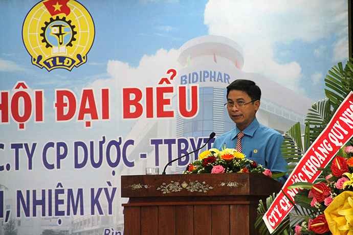 Đại hội đại biểu Công đoàn cơ sở công ty CP Dược – TTBYT Bình Định lần thứ VII, nhiệm kỳ 2017 – 2022.