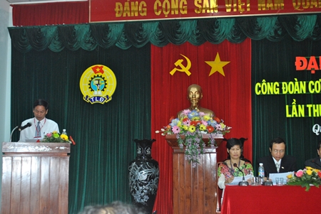 Đại hội đại biểu công đoàn công ty Dược – TTBYT Bình Định lần thứ VI (Nhiệm kỳ 2012 - 2017)