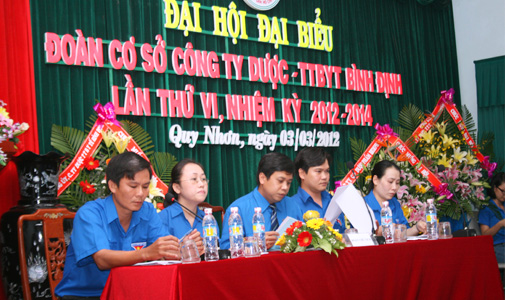 Đại hội đại biểu Đoàn Cơ sở Công ty Dược – Trang thiết bị Y tế Bình Định nhiệm kỳ 2012 – 2014