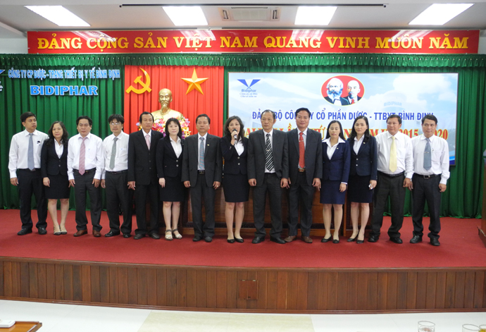 Đại hội Đảng bộ Công ty Cổ phần Dược – TTBYT Bình Định lần thứ VII nhiệm kỳ 2015 - 2020