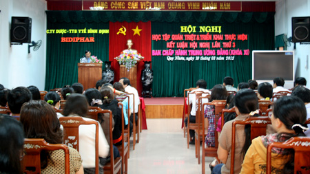 Học tập, quán triệt và triển khai thực hiện kết luận Hội nghị lần thứ ba Ban chấp hành Trung ương Đảng (Khóa XI)