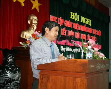 Học tập, quán triệt và triển khai thực hiện kết luận Hội nghị lần thứ ba Ban chấp hành Trung ương Đảng (Khóa XI)