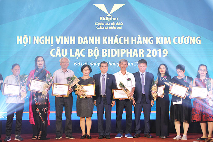 Hội nghị vinh danh khách hàng Kim cương câu lạc bộ Bidiphar năm 2019