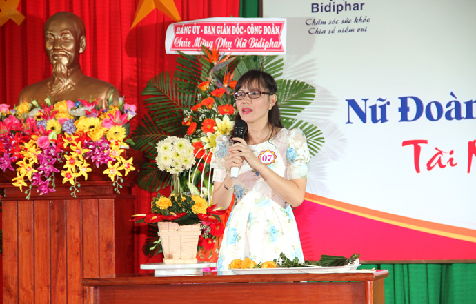 Hội thi nữ đoàn viên công đoàn Bidiphar Tài năng Duyên dáng 2015