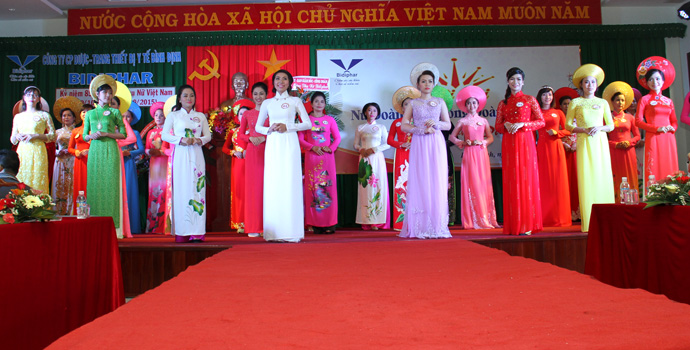 Hội thi nữ đoàn viên công đoàn Bidiphar Tài năng Duyên dáng 2015