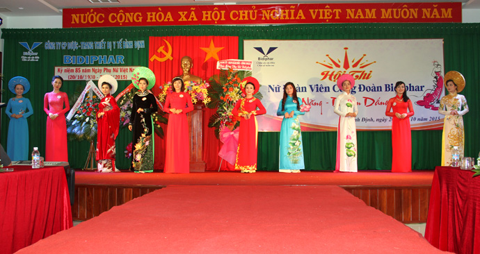Hội thi nữ đoàn viên công đoàn Bidiphar Tài năng Duyên dáng 2015