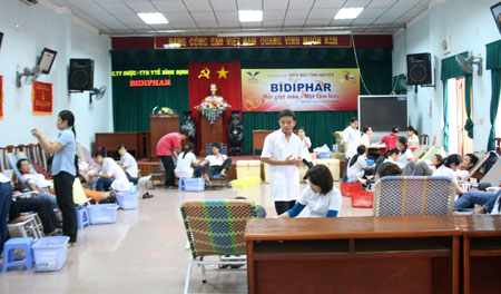Ngày hội “Hiến máu nhân đạo” tại Bidiphar